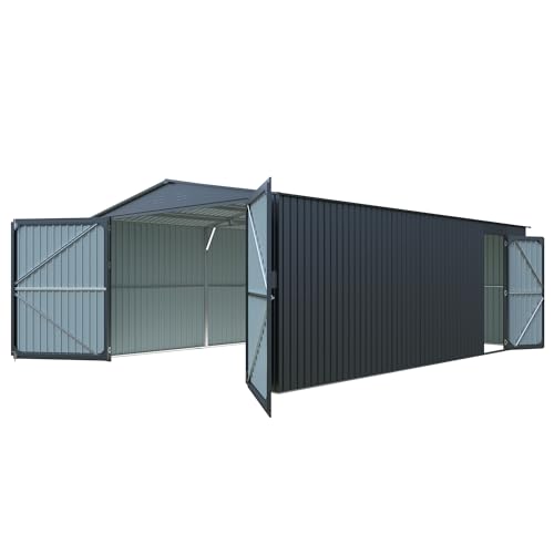 DuraYu 13x20 FT Metal Storage Shed, Large Outdoor Garden Tool Shed