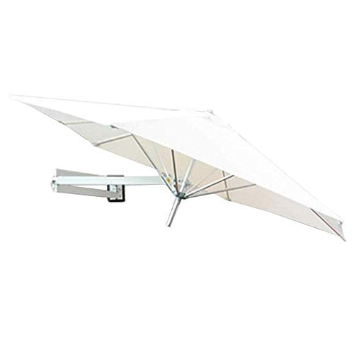 MidiLi Outdoor Garden Parasol,Wall Mount Patio Umbrellas,Balcony Sun Shade Umbrellas, Aluminium Pole,8ft / 250cm