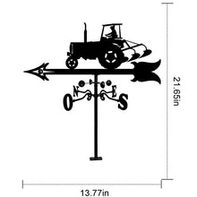 Simple and Strong Tractor Rooftop Weathervane Wind Vane Steel Weathervane Roof Vane Measuring Tools Weather Vane Metal Ornament Wind Vane.