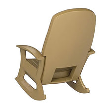 Semco Rockaway Heavy Duty All Weather Rocking Chair, Taupe, 2 Pack