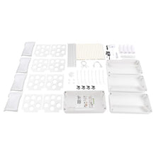 Okasiki 56-Plant Hydroponic Growing System with LED Grow Lights, 4-Tier Indoor Gardening Tower w/ 8.45Gal Water Tank, Mobile Vertical Aeroponic Planter for Herbs, Vegetables