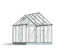 Palram Canopia Snap & Grow 6x8 Ft. Greenhouse Kit Heavy Duty Polycarbonate Aluminium Frame Silver