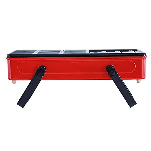 WANGKENSU Barbecue Grill Small Mini Maifan Stone Charcoal Grill, Foldable, Suitable for Family, Friends Gathering Barbecue 56x18x14.5 cm