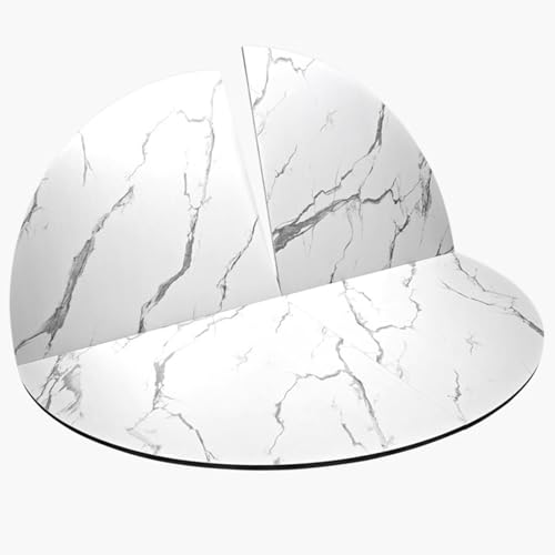 Innovz White Marble Top Banquet Table, Foldable Round Dining Table Without Legs, Waterproof Wooden Kitchen Table Top, Home Commercial Temporary Desk Top(200cm(79inch))