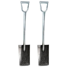 2Pcs 13 Inch All Steel D Handle Spade Shovel, Heavy Duty Gardening Landscaping Digging Tool, MPN KS-S