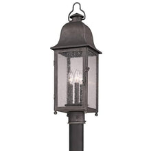 Troy Lighting Larchmont 3-Light Outdoor Post Lantern Aged Pewter