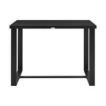 Armen Living Felicia Modern Outdoor Patio Bar Table and Stools Set, 5 Piece Black