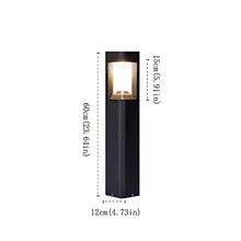 Xinmeiyue Modern Outdoor LED Lawn Lights - IP54 Waterproof Pathway Lamps for Garden, Deck, Driveway & Porch Lighting(Dark Color)