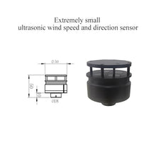 Mini Wind Speed and Direction Sensor, Mini-C2HS C2HS-485 C5HS-485 Anemometer Weather Station Air Temperature Tester(Mini-C5HS-485)