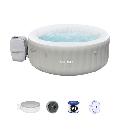 Bestway 60008R SaluSpa Tahiti Airjet Spa for Hot Tub, 4 Person, 71 x 71 x 26 Inches/1.8 m x 1.8 m x 66 cm