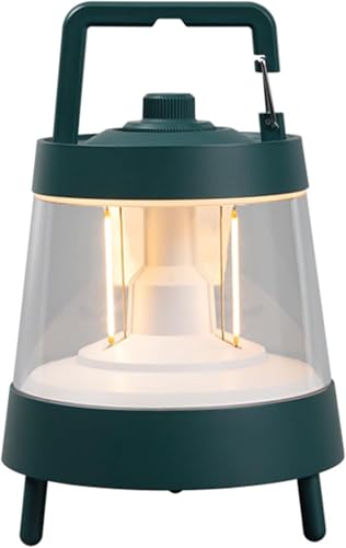 GLOWZE Portable Table LightCamping Lamp with Tripod 8000mAh Battery, 10 Dimmable Modes, IP65 Waterproof for Office Camp