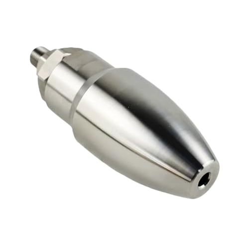Rotating Nozzle Jet 500bar 7350psi, Impact Resistance Stainless Steel Washer Spray Silver Nozzle 1piece(030)