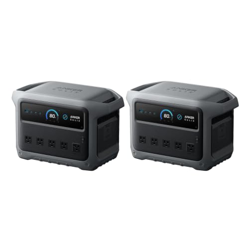 Anker SOLIX C1000 Gen 2 Portable Power Station, 2-Pack