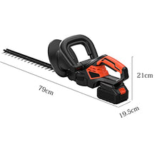 21v Hedge Trimmer Cordless Machine Lithium Battery Hedge Trimmer Dual-Action Blade Electric Gardening Tool for Bush Lawn and Garden