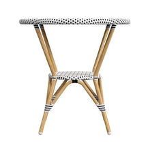 Butler Specialty Company Tobias Outdoor Rattan Bistro Table - Black and White