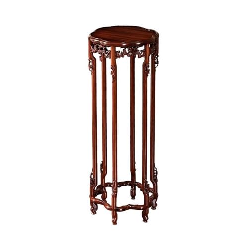 SLMslmsh-5188 Bonsai Display Stands Indoor Household Openwork Carving Bonsai Base, Chinese Style Redwood Display Stand Bonsai Base Stand