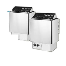 POGHDBXA Sauna Accessories, Sauna Sweat Stove with Internal and External Control, Commercial Stainless Steel Dry for Home Use, Small Machine(6kw,Digital Display)