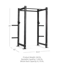 Titan Fitness X-3 Series Short Bolt-Down Power Rack Black