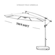 FAFACAI European Style Roman Umbrella Garden Parasol with Hand Crank Aluminum Awning Suitable for Beach Swimming Pool Courtyard Terrace Folding Outdoor Parasol (Brown)