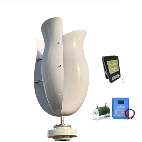 OLONETO 3000W Wind Turbine Generator Kit 12v 24v 48v Tulip Type Wind Generator Free Energy Windmill Vertical Axis Wind Turbine Generator Home Use Three Phase Generator(24V)