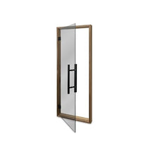 PROSAUNAS Clear & Tinted Glass Sauna Door, Prehung Tinted Glass Sauna Door (Left Hanging, Tinted - Thermo-Aspen Frame 24x73)