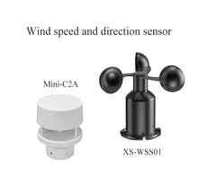 Aoleaby Anemometro, RS485 Modbus Senser, Anemometer Wind Speed and Wind Direction Sensor(Mini-C2A-RS485)