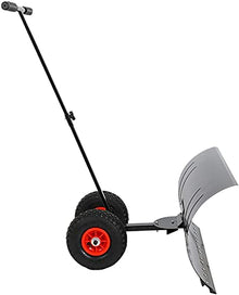 Efficient Snow Shovel with Wheels Hand-Push Snow Shovel with Wheels Outdoor Rolling Snow Plow for Snow Removal Wheeled Snow Pusher for Cleaning Lanes Roads Sidewalks (Size : 74x42cm) (74x42cm)