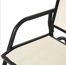 HIHELO Outdoor Rocker Garden Bench Loveseat Sofa Bench Perfect for Garden Patio Front Porch Back Yard - Dark Grey/Beige (Color : 1)