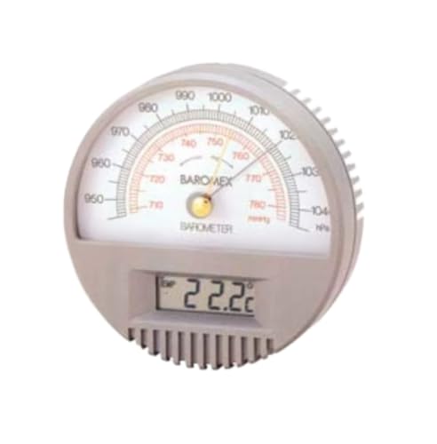 PWLFJWOLF Barometer with Digital Thermometer 7612-00, 945-1045 hPa