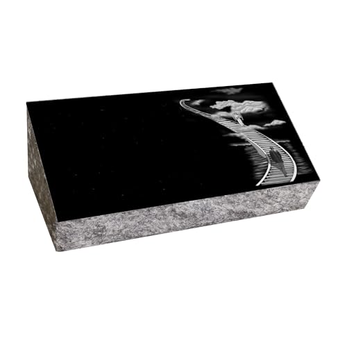 Cemetery bevel marker - sometimes called a pillow or hickey marker - monument grade granite - includes engraving-