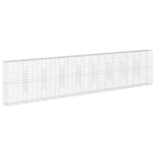 vidaXL Gabion Basket with Cover 354.3"x19.7"x78.7" Galvanized Iron