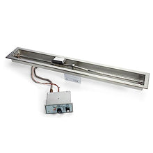 HPC Fire Push Button Flame Sensing Gas Fire Pit Kit, 60-Inch Trough, Propane for Bulk Tank (TOR-FPPK60-TRGH-FLEX-LP)