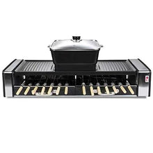 YYDS Hot Pot Multifunctional Electric Oven Household Skewers Machine Smokeless Barbecue Grill Grill Shabu Hot Pot Electric Grill (Color : Black)