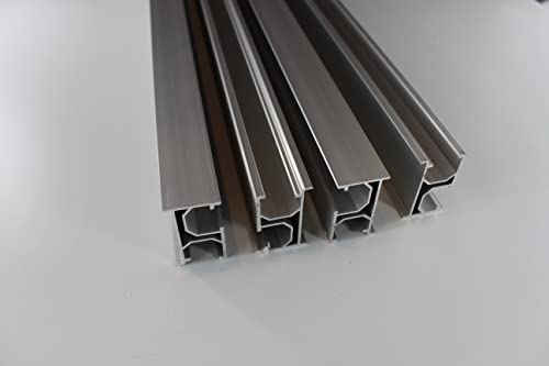 Planet 4 Solar (UISolar) Solar Mounting Rail 88 in (7.3 feet) Aluminum Silver Anodized - Pack of 4 Rails