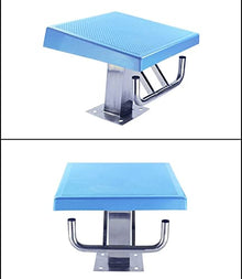 Diving Board Pool Jumping Board, Heavy Duty Professional Diving Board, with Handrails, One Step Diving Starting Platform Board, Stainl Square Base, Hold 440 Lbs