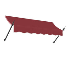 Awntech 10' New Orleans (124.5"-48"-32") Fixed Awning with Spear Arms, Burgundy
