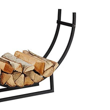 DJVHSRI Firewood Storage Rack Art Iron Art Simple Firewood Rack Half Round Flooring Firewood Storage Rack Firewood Shelf,