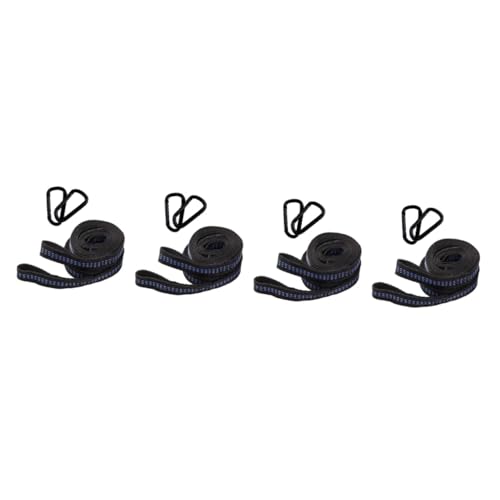 MaGiLL 4 Sets Hammock Strap Camping Hammock Swing Hammock Chair Hanging Strap Carabiner Swing Hanging Kit Heavy Duty Hammock Swing Hook Kit Hammock Fixed Buckle Tree Polyester Outdoor