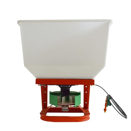 IntXanth ATV Fertilizer Spreader 265lbs Electric Broadcast Spreader 12V