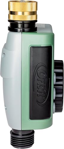 10-Pack (10 Total Timers) Orbit One Outlet Single-Dial Hose Faucet Timer - Easy Programmable - for Garden Watering System - LCD Hose Timer with Adjustable Watering Schedule - 62056