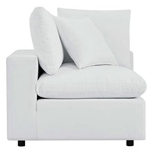 Modway Commix Outdoor Patio Sunbrella® Sectional Sofa Corner Chair in White