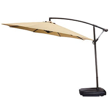 sdneNest Waterproof Replacement Canopy for 10Ft Patio Umbrella Uv Resistant Polyester Cover Fits Most Outdoor Garden Umbrellas Durable Shade Canopy for Patio Use,Khaki