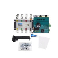 LXWHGSKFK ATS Automatic Transfer Switch 4P 100A 160A 250A 300A AC220V Control Voltage Dual Power ATS Switch Generator Parts Shaluo(100A 4P)