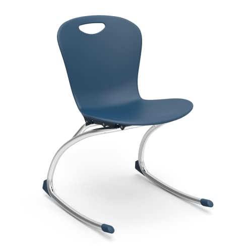Virco ZUMA Rocker Series School Rocking Chairs 18" Seat Navy (Set of 4)