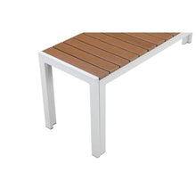 Pangea Home Breeze 3 Piece Set, White Frame Teak Polyresin
