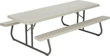 Lifetime 80123 Folding Picnic Table and Benches, 8'