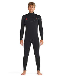 Body Glove Men's Red Cell 4/3mm Chest-Zip Full Wetsuit Black