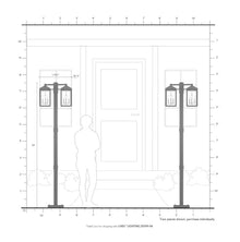 Livex 6 Light Black Outdoor Post Light Nickel