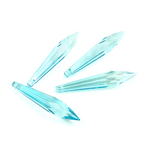38mm/63mm/76mm Glass Icicle Drop Prisms Crystal Drops Crystal Accessories for Chandeliers,76mm,200pcs