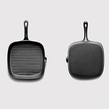 ntumLeap Saucfrying 22/24Cm Cast Iron Stripe Thick-Bottomed Home Garden BBQ Saucsteak Skillet Wok One Color-22,One Color-22